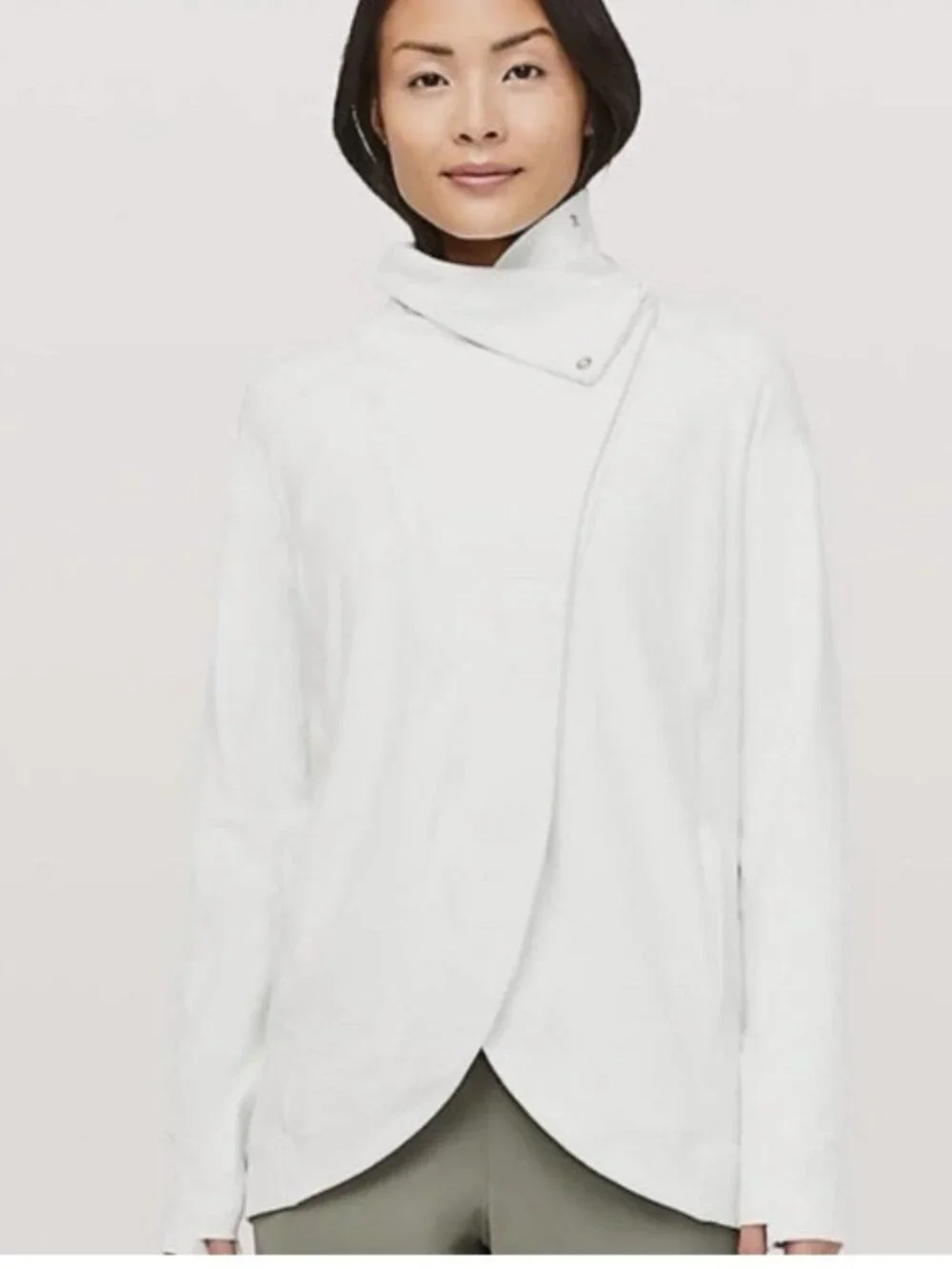 Lululemon Rulu Rally Wrap Cardigan in Heathered Ocean Mist | Size 6